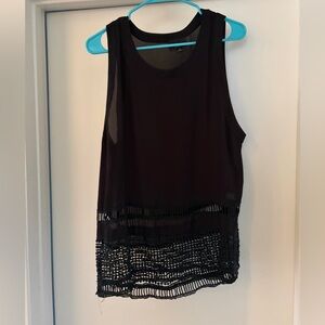 Black Sleeveless Top